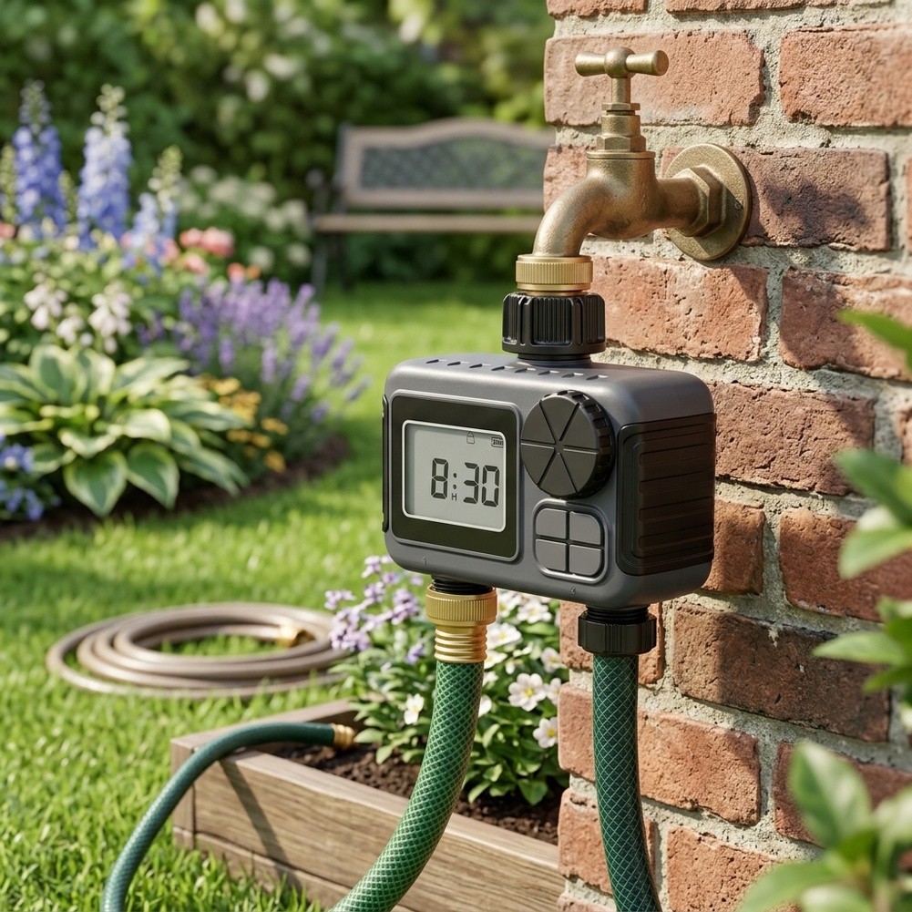 Timer Dual Outlet - Garden Irrigation Timer Dual Outlet ABS