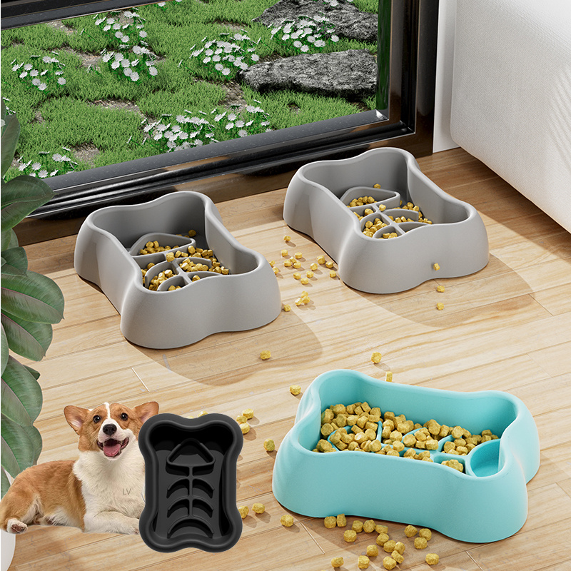 Pet Dog Slow Feeder Bowl Puppy - Royal Canin Food Medium 评论和价格